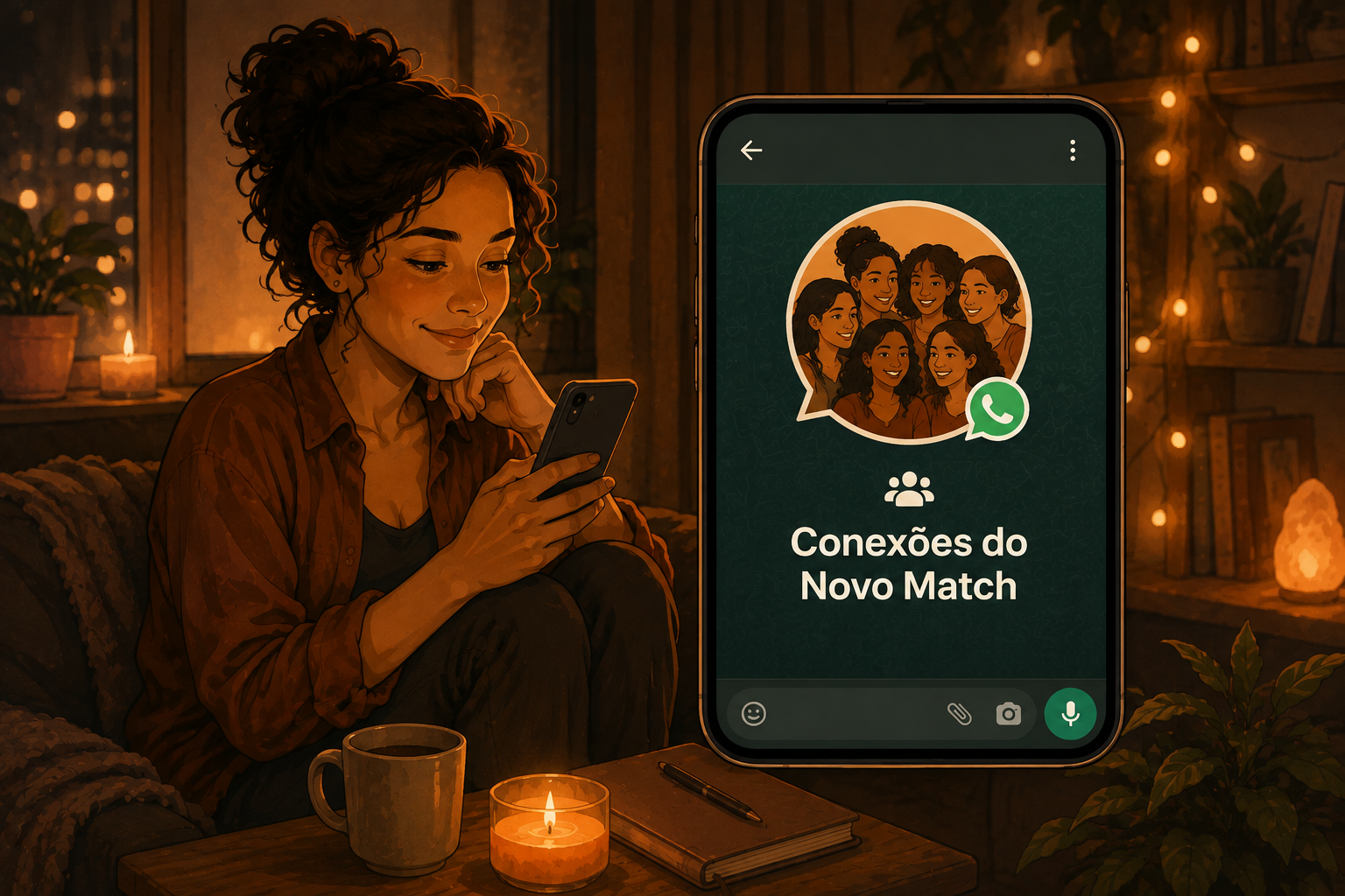 Grupo Conexões do Novo Match no WhatsApp